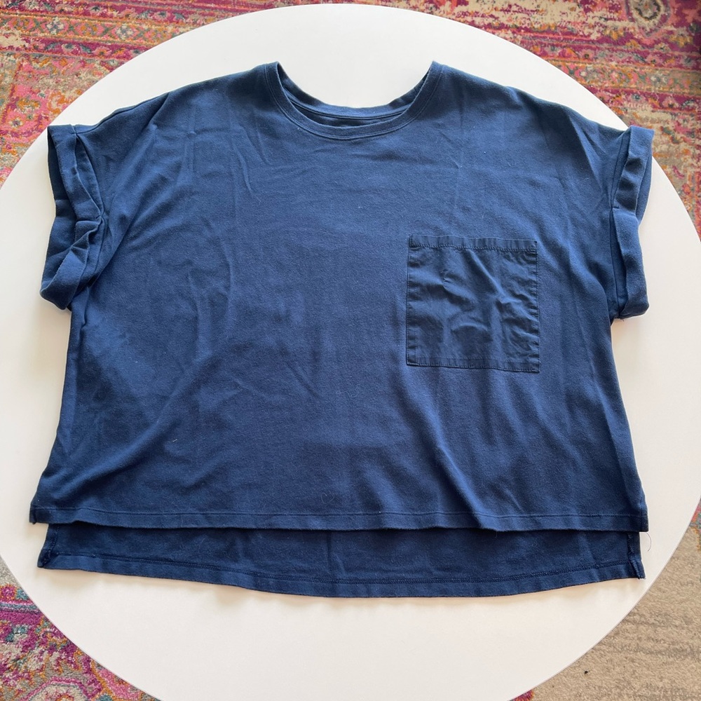 Avia Navy Blue Short Sleeve Sweatshirt